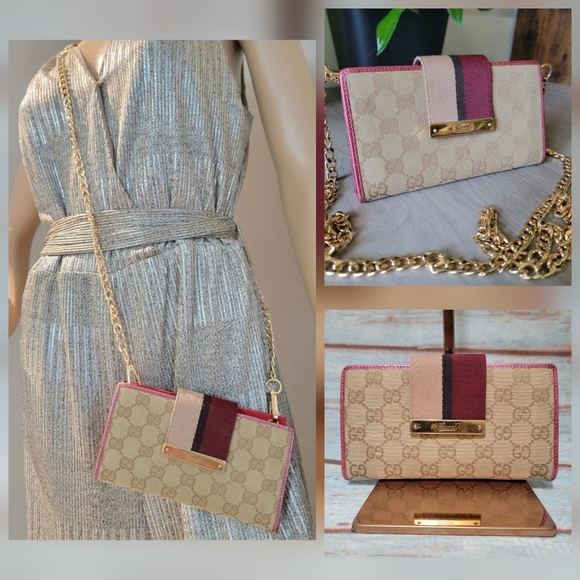 Final Price✅️ Authentic RARE Gucci GG Leather Wallet - Picture 1 of 14